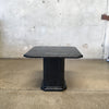Post Modern Black Marble Side Table