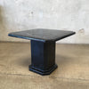 Post Modern Black Marble Side Table