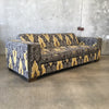 Wide Armed Designer Sofa w/Stud Accents