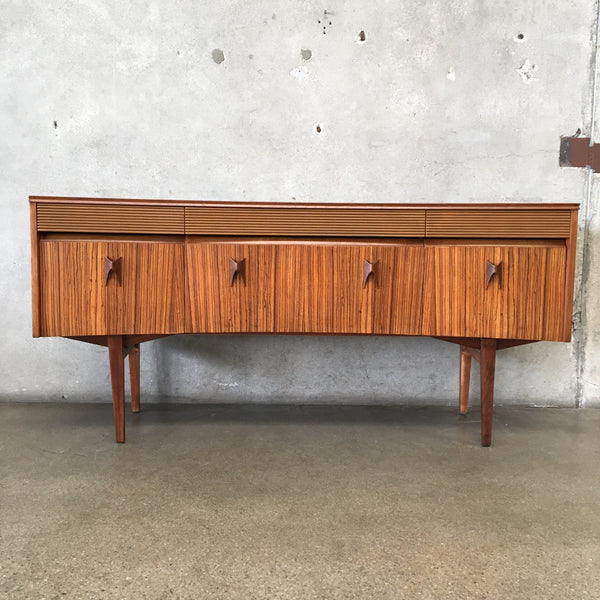 Mid Century Curved Front Credenza by Elliots of Newbury