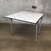 1920's - 1930's Black and White Enamel Top Expansion Table