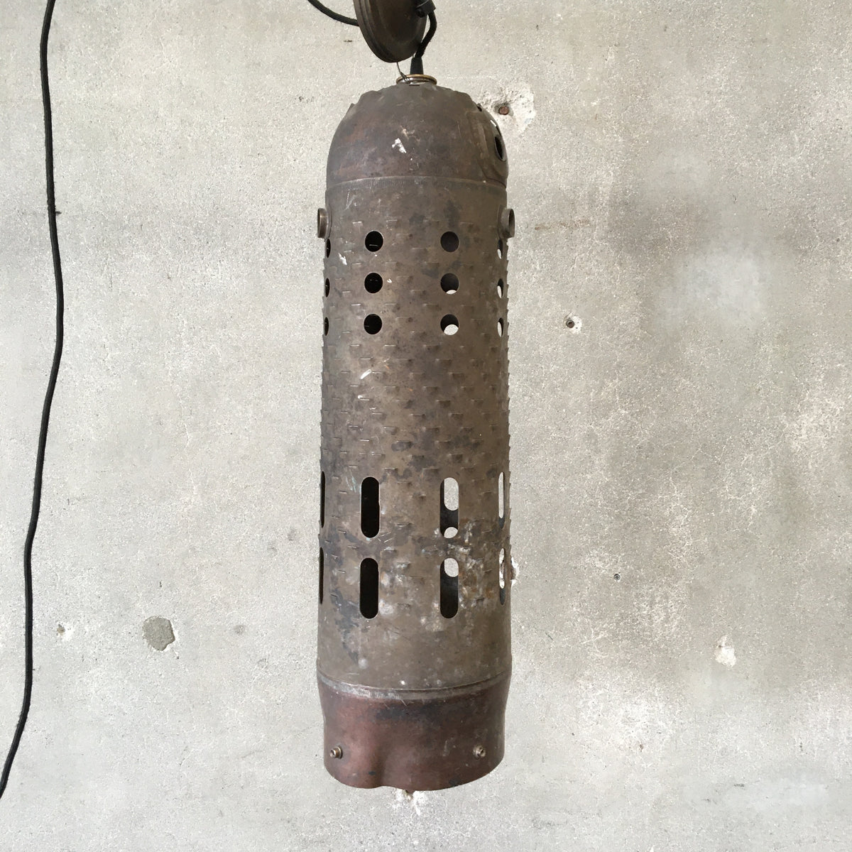 Repurposed Industrial Brutalist Light Fixture