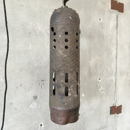 Repurposed Industrial Brutalist Light Fixture