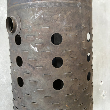 Repurposed Industrial Brutalist Light Fixture