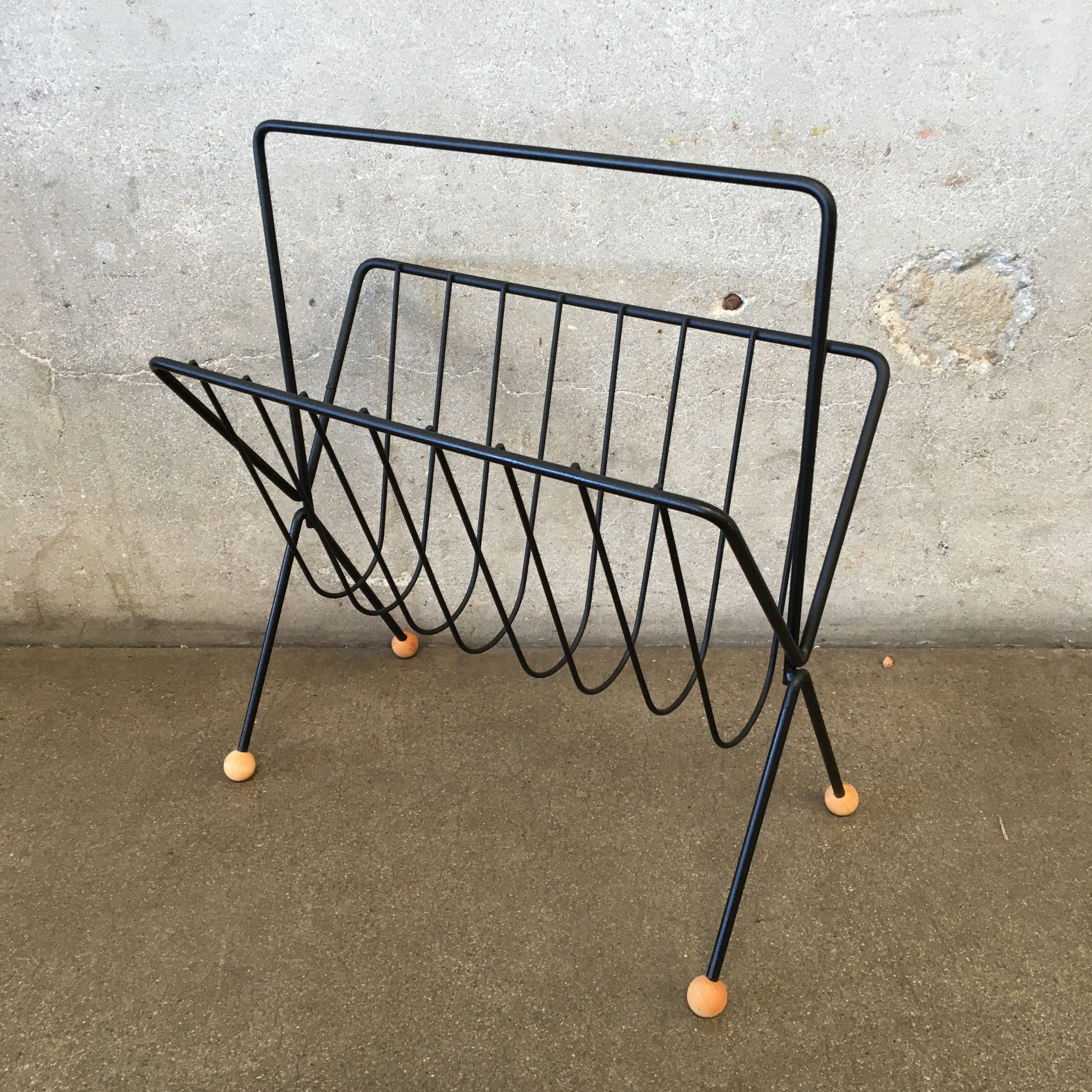 Mid Century Modern Tony Paul Magazine Rack