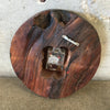 Vintage Hand Carved Solid Wood Clock