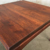 Mid Century Modern Small Solid Walnut Side Table
