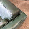 Vintage Green Leather Sofa