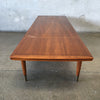 Imperial Walnut 1960s Mid Century Modern Coffee Table With Drawer