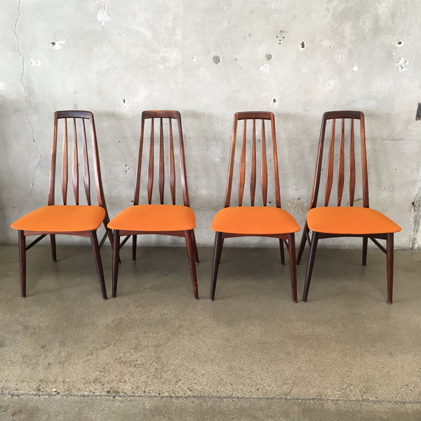 Danish Rosewood Dining Chairs "Eva" by Niels Koefoed Set of 4