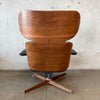 Vintage Mid Century Modern Lounge Chair And Ottoman