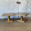 Pair Of Neoclassic Hollywood Regency Giltwood End Tables