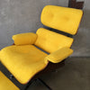 Vintage Mid Century Modern Lounge Chair & Ottoman