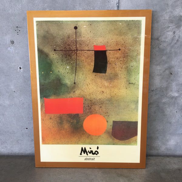 1989 Miro Abstrait Print - Printed in Italy