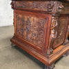 19th Century Hand Carved Continental/Baroque Executive Desk