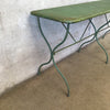 French Iron Garden Table w/Green Patina