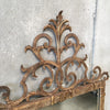 Vintage Palladio Metal Gilded Patina Aged Rococo Style Mirror