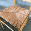 Pair of Beech and Rush Seat Chairs