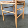 Pair of Beech and Rush Seat Chairs