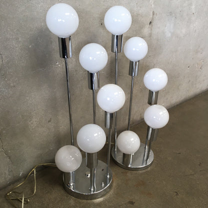 Pair of Mid Century Modern Cascade Table Lamps by Robert Sonneman
