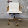 Gold and White Office Chair