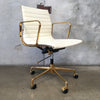 Gold and White Office Chair