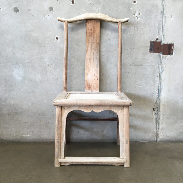 Chinese Provincial Elm Side Chair (#1)