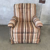 Brown Tones Striped Armchair