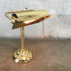 Antique Art Deco Brass Gold Bankers Desk Lamp