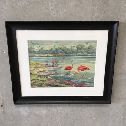 Paint by Number Flamingo Landscape