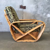 Vintage Bamboo Paul Frankl Style 5 Band Arm Chair