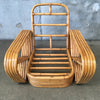 Vintage Bamboo Paul Frankl Style 5 Band Arm Chair - HOLD