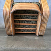 Vintage Bamboo Paul Frankl Style 5 Band Arm Chair