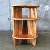 Vintage Bamboo Paul Frankl Style Side Table