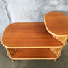 Vintage Bamboo Paul Frankl Style Side Table