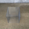Vintage 1970s Chrome Wire Cube In The Style Of Verner Panton
