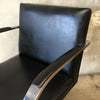 BRNO Leather & Chrome Arm Chair Miles Van Der Rohe For Knoll