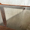 Vintage Oak & Glass Side Table