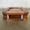 Handcrafted Wood & Glass Jewelry Box With Display
