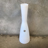 Vintage 1960s Jacob Bang White Glass Vase / Decanter For Kastrud - Denmark