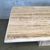 Vintage Bull Nose Natural Travertine Dining Table