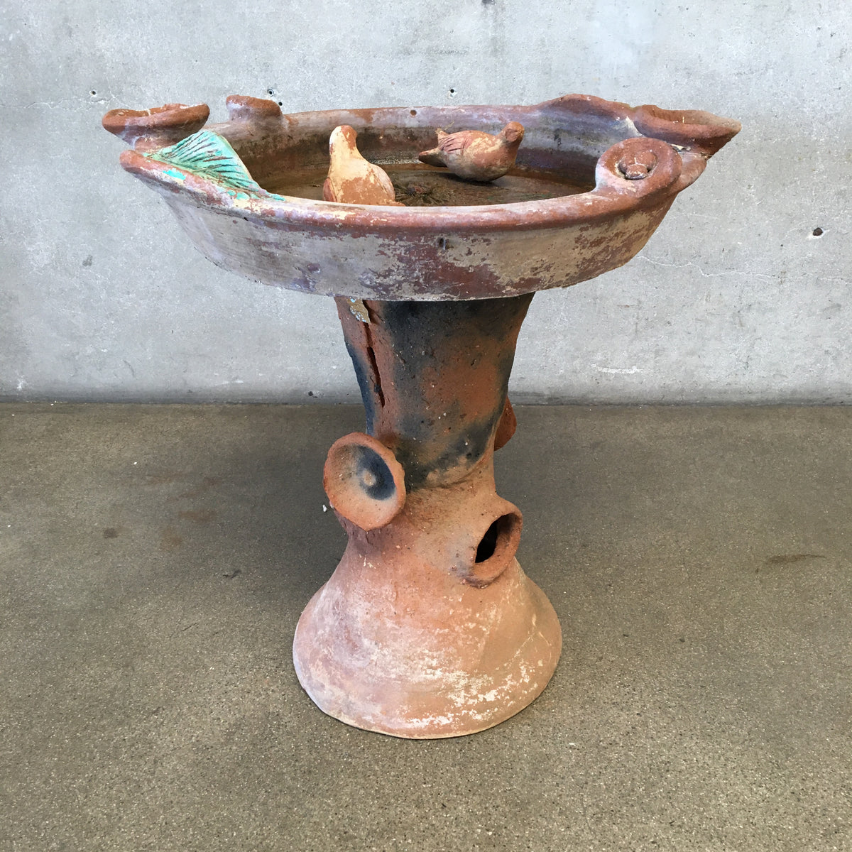 Terra Cotta Bird Bath