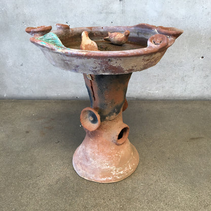 Terra Cotta Bird Bath