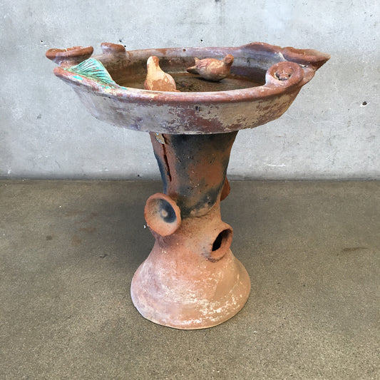Terra Cotta Bird Bath