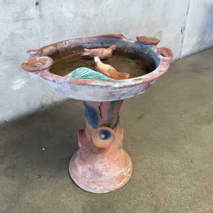 Terra Cotta Bird Bath