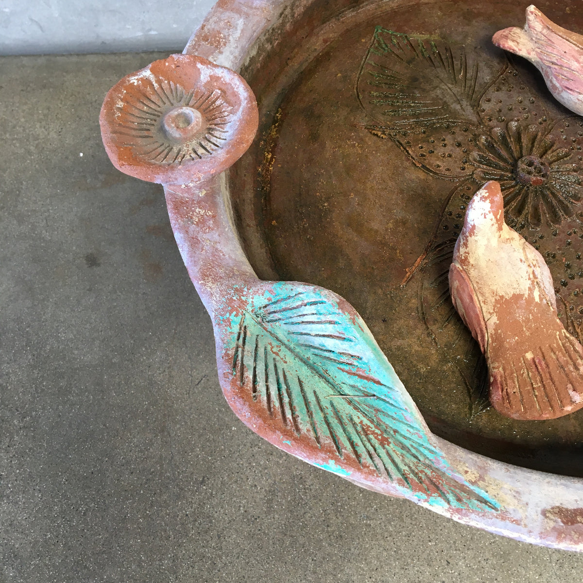 Terra Cotta Bird Bath
