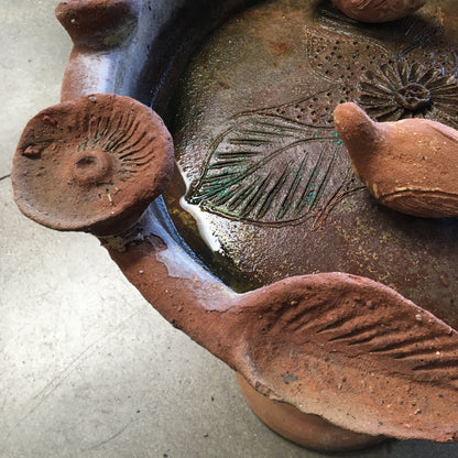 Terra Cotta Bird Bath