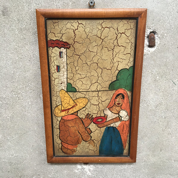 Mexicana Crackle Painting by A Ruelle