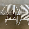 Modern Metal Patio Chairs Set of 4