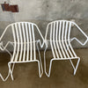 Modern Metal Patio Chairs Set of 4